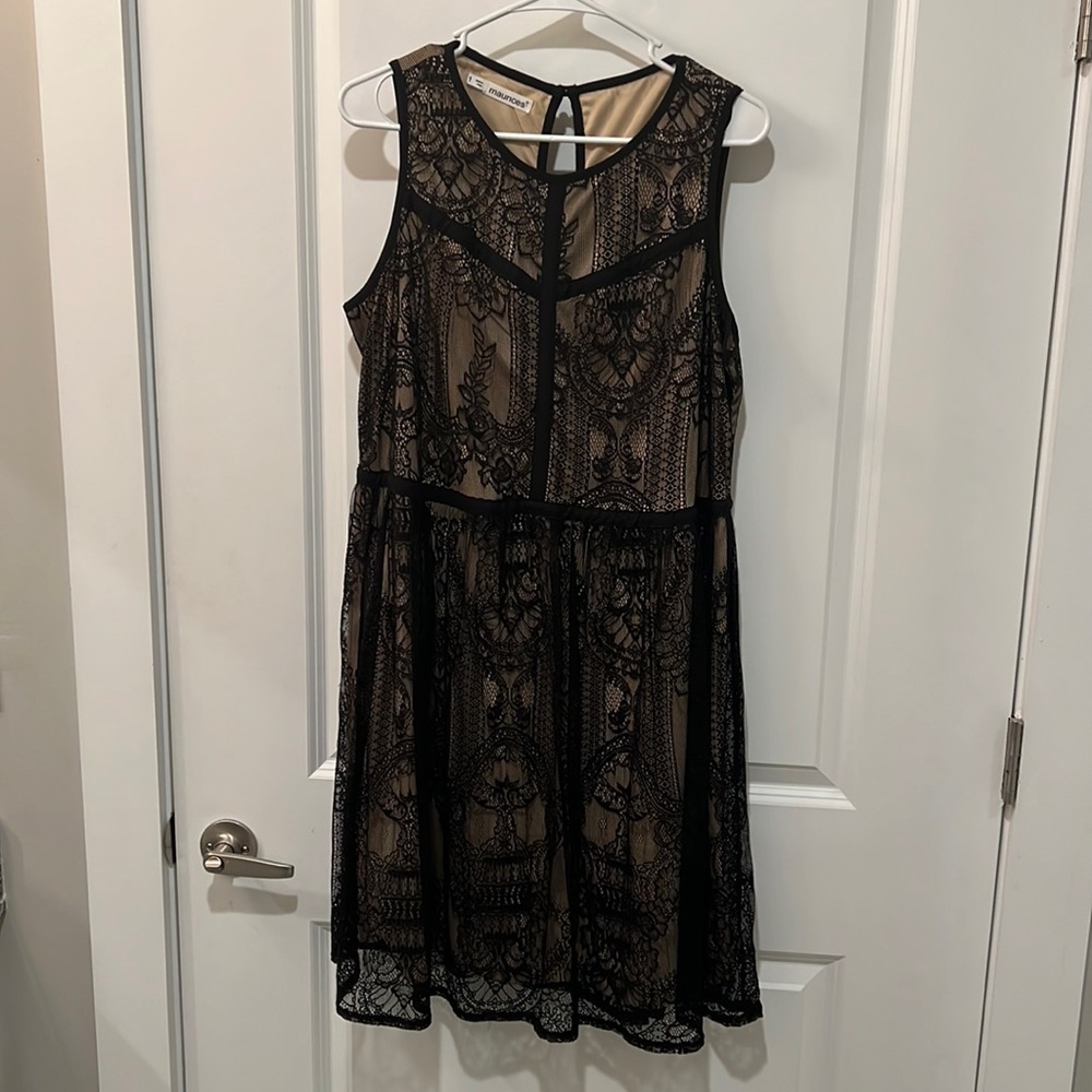 Maurice’s Black Lace Sleeveless Dress